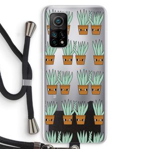 Sansevieria: Xiaomi Mi 10T 5G Transparant Hoesje met koord