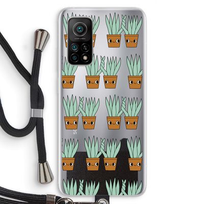 Sansevieria: Xiaomi Mi 10T 5G Transparant Hoesje met koord