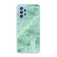 Groen marmer: Samsung Galaxy A73 Transparant Hoesje Groen marmer: Samsung Galaxy A73 Transparant Hoesje