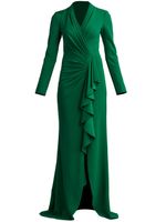 Tadashi Shoji robe longue à design drapé - Vert