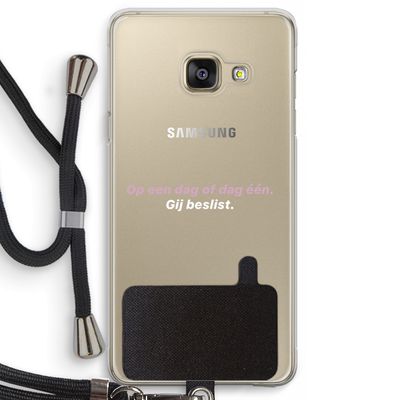 gij beslist: Samsung Galaxy A3 (2016) Transparant Hoesje met koord