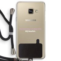 gij beslist: Samsung Galaxy A3 (2016) Transparant Hoesje met koord