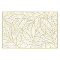 Rechthoekige placemat Jungle goud PVC 45 x 30 cm   -