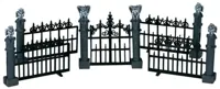 Lemax gargoyle fence s/5 accessoire Spooky Town 2004