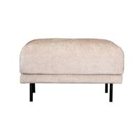 Bronx71 Hocker Denver wit|beige stof chenille