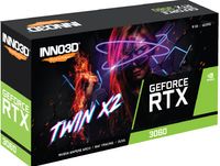 Inno 3D Nvidia GeForce RTX 3060 Videokaart Twin X2 8 GB GDDR6-RAM PCIe x16 DisplayPort, HDMI Overclocked - thumbnail