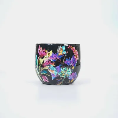 Pot midnight bloom d17h15cm