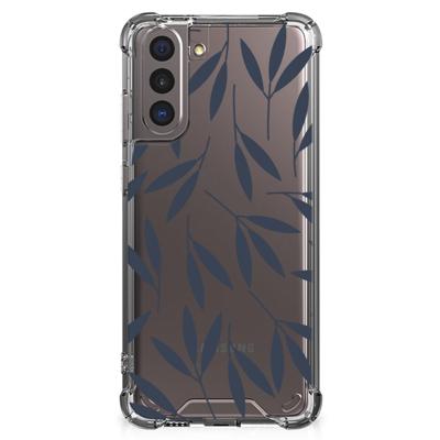 Samsung Galaxy S21 Case Leaves Blue Samsung Galaxy S21 Case Leaves Blue