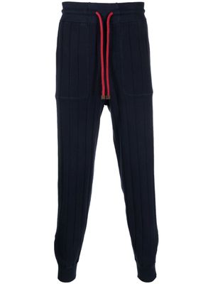 Brunello Cucinelli pantalon de jogging à coupe fuselée - Bleu