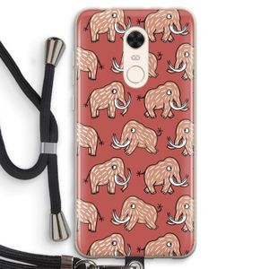 Mammoet: Xiaomi Redmi 5 Transparant Hoesje met koord