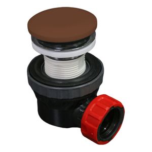 Speciaal Ruimtebesparend sifon met clickwaste Mondiaz Easy | 5/4" | Solid Surface | rust