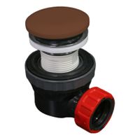 Speciaal Ruimtebesparend sifon met clickwaste Mondiaz Easy | 5/4" | Solid Surface | rust