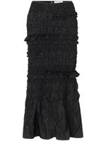 Cecilie Bahnsen Venus ruffled mermaid midi skirt - Noir - thumbnail