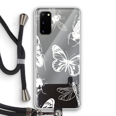 Tiny Bugs: Samsung Galaxy S20 Transparant Hoesje met koord