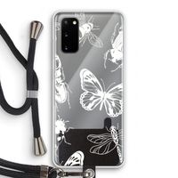 Tiny Bugs: Samsung Galaxy S20 Transparant Hoesje met koord