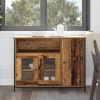 Dressoir Oud hout 100 x 35 x 75 cm Bewerkt hout