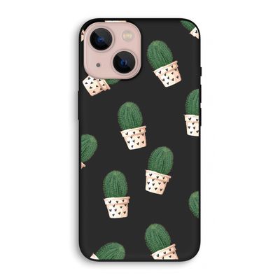 Cactusprint roze: iPhone 13 mini Biologisch afbreekbaar hoesje