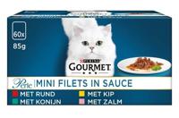 Gourmet Gourmet perle mini filets in saus kip / konijn / rund / zalm - thumbnail