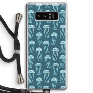 Kwallie: Samsung Galaxy Note 8 Transparant Hoesje met koord