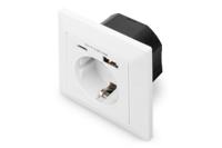 Digitus DA-70615 Stopcontact (onderbouw) Met USB Wit - thumbnail