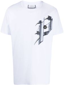 Philipp Plein t-shirt en coton à imprimé graphique - Blanc