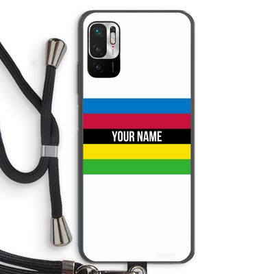 WK Wielrennen: Xiaomi Redmi Note 10 5G Transparant Hoesje met koord