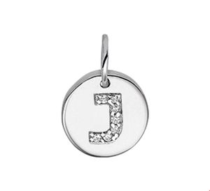 TFT Bedel Letter J Zirkonia Zilver