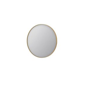 INK SP15 Spiegel - 80x4x80cm - rond - verzonken in aluminium kader - aluminium Mat goud 8408572