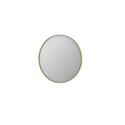 INK SP15 Spiegel - 80x4x80cm - rond - verzonken in aluminium kader - aluminium Mat goud 8408572