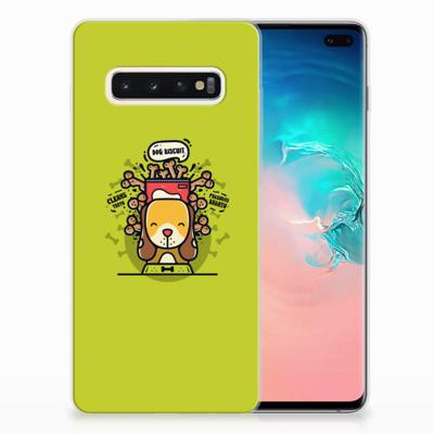 Samsung Galaxy S10 Plus Telefoonhoesje met Naam Doggy Biscuit Samsung Galaxy S10 Plus Telefoonhoesje met Naam Doggy Biscuit