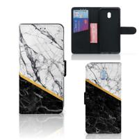 Xiaomi Redmi 8A | Bookcase | Marmer Wit Zwart - Origineel Cadeau Man