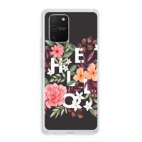 Hello in flowers: Samsung Galaxy S10 Lite Transparant Hoesje - thumbnail