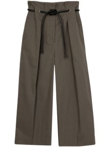 3.1 Phillip Lim pantalon ample court à taille ceinturée - Vert