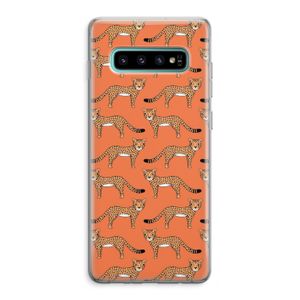 Cheetah: Samsung Galaxy S10 Plus Transparant Hoesje