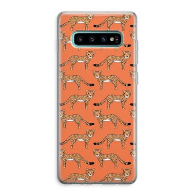 Cheetah: Samsung Galaxy S10 Plus Transparant Hoesje