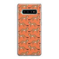 Cheetah: Samsung Galaxy S10 Plus Transparant Hoesje