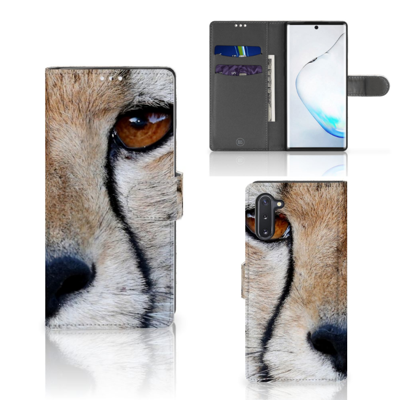 Samsung Galaxy Note 10 | Telefoonhoesje | Met pasjeshouder | Cheetah