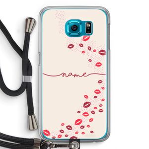 Kusjes: Samsung Galaxy S6 Transparant Hoesje met koord