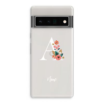 Pink Bouquet: Google Pixel 6 Pro Transparant Hoesje