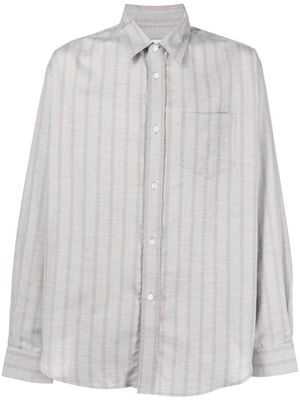 Palmes chemise à rayures verticales - Gris
