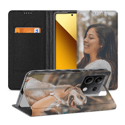 Stand Case Hoesje Maken voor de Xiaomi Redmi Note 13 5G | Eigen telefoonhoesje ontwerpen | Op maat gemaakt