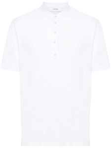 Lardini t-shirt à col montant - Blanc