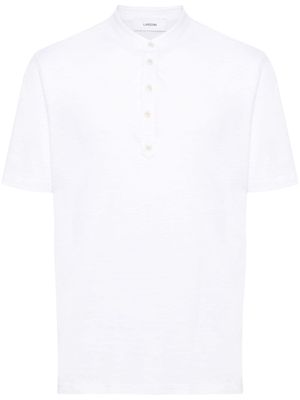 Lardini t-shirt à col montant - Blanc