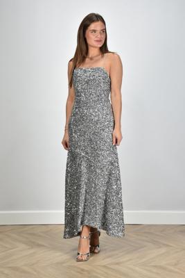 Ganni jurk F9053 silver