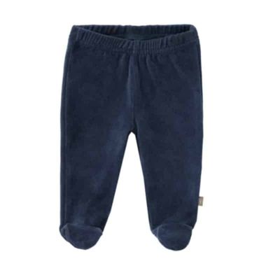 Fresk broekje velours met voet Indigo Maat