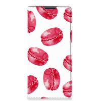 Motorola Edge 30 Pro Flip Style Cover Pink Macarons