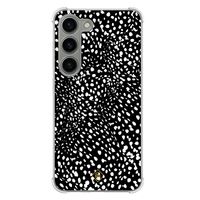Samsung Galaxy S23 siliconen shockproof hoesje - Black dots