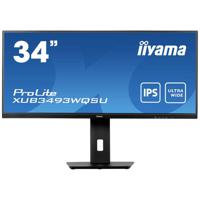 Iiyama PROLITE XUB3493WQSU-B5 LED-monitor Energielabel F (A - G) 86.4 cm (34 inch) 3440 x 1440 Pixel 21:9 4 ms HDMI, DisplayPort, USB 3.0, Hoofdtelefoon (3.5 - thumbnail