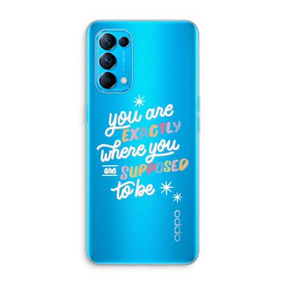 Right Place: Oppo Find X3 Lite Transparant Hoesje