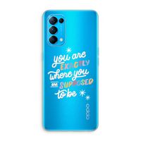 Right Place: Oppo Find X3 Lite Transparant Hoesje